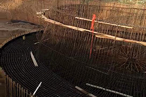 郴州砼烟囱新建施工现场